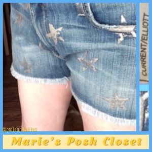 Current Elliott shorts size 28 with stars